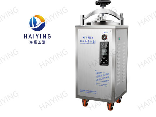 esterilizador vertical portátil 304 da autoclave 30L de aço inoxidável
