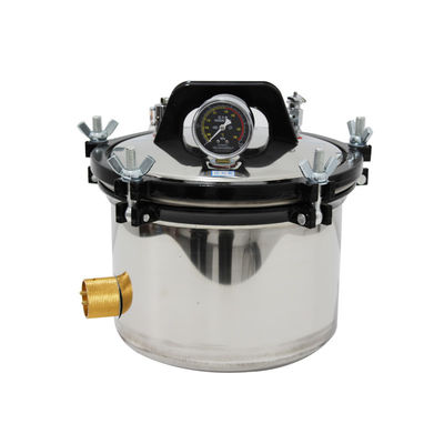 o esterilizador vertical da autoclave 8L anti escalda a tampa protetora