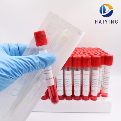a coleção da amostra de sangue 10ml engarrafa o teste da gripe do vírus